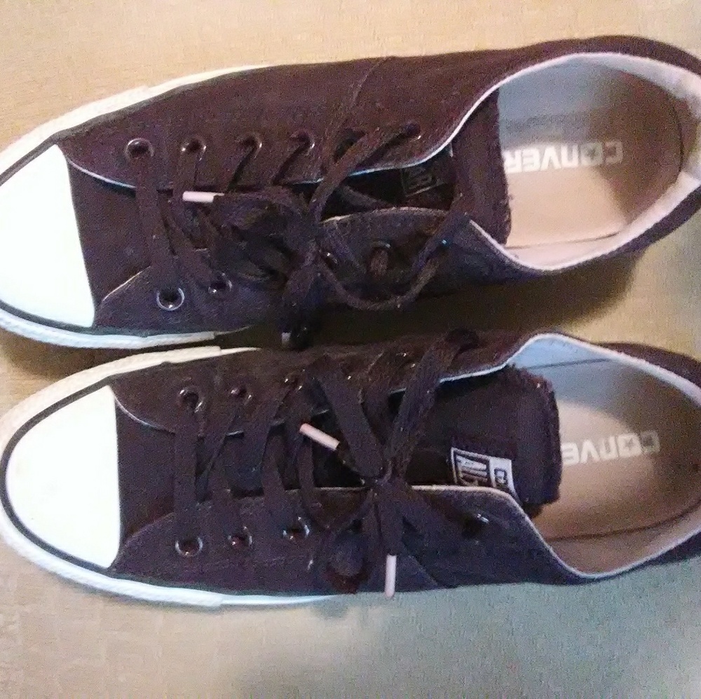 Dark plum Converse